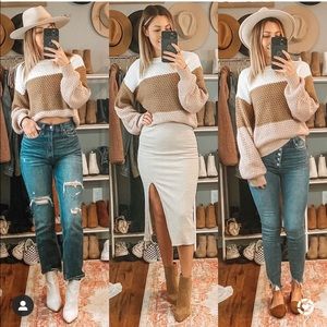 Abercrombie & Fitch Waffle Knit Sweater